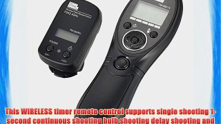 Mudder Wireless Timer Remote Control Shutter Release intervalometer with Multi-Terminal Cable