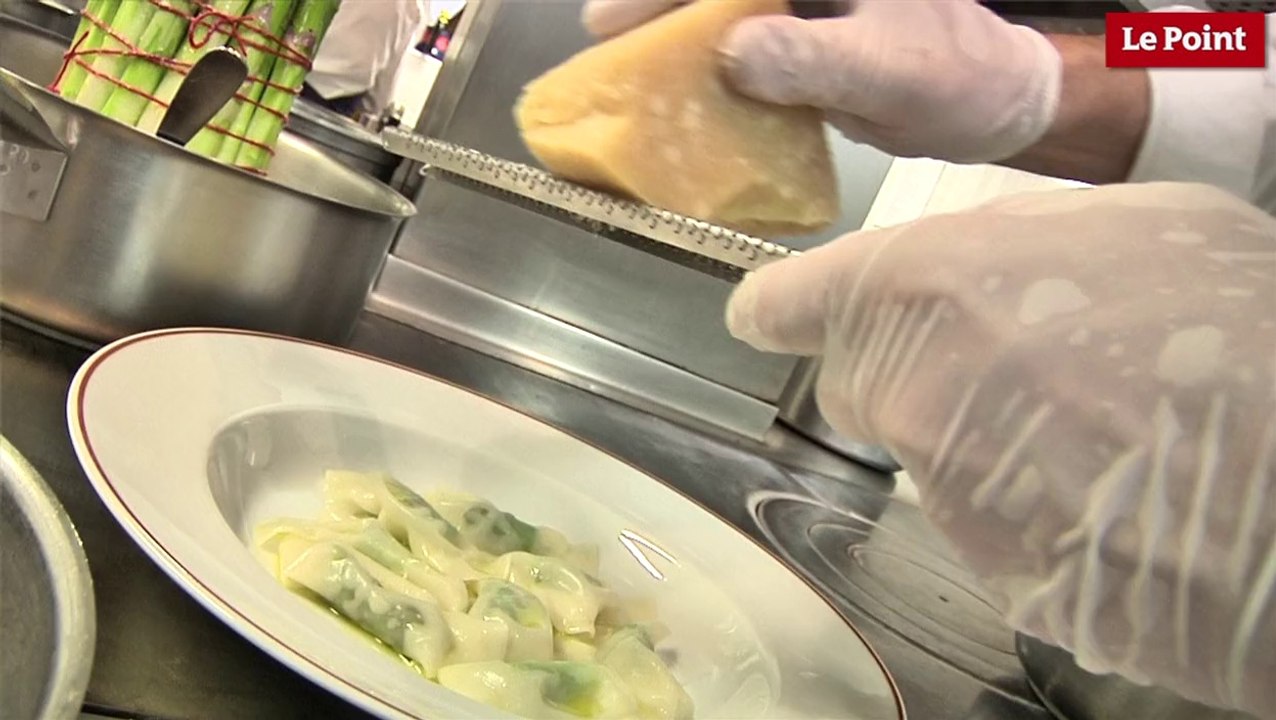 Les ravioles d'asperges d'Alain Passard
