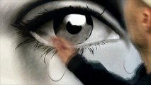 How to Draw a Realistic Eye speed painting (photorealistic) drawing dry brush malen zeichnen