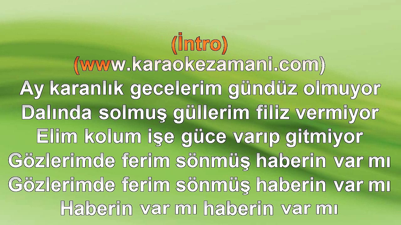 Edip Akbayram - Seni Seven Öldü - (Haberin Var Mı) - (2013) - TÜRKÇE KARAOKE