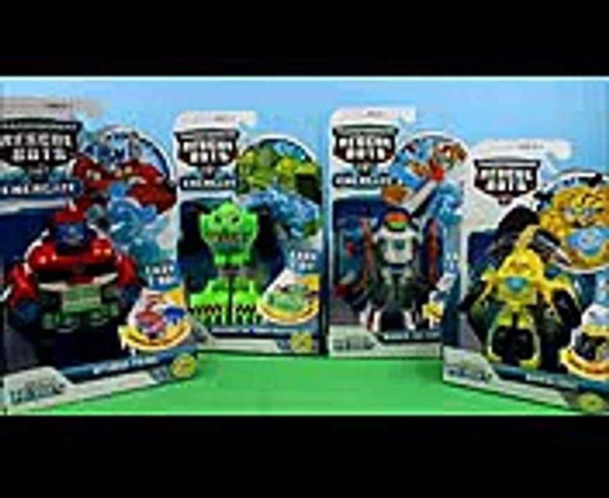 Transformers Rescue Bots Playskool Heroes Optimus Prime, Boulder construction bot, bumblebee