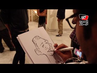 افتتاح الدورة الثانية لملتقي الكاريكاتير الدولى