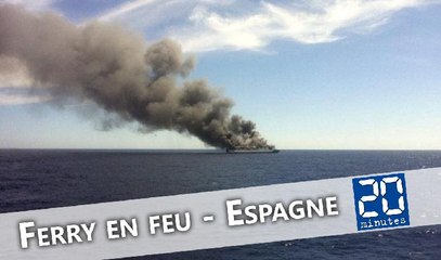 Un ferry prend feu en Espagne