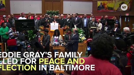 Freddie Gray's Family Calls For End To Violence In Baltimore