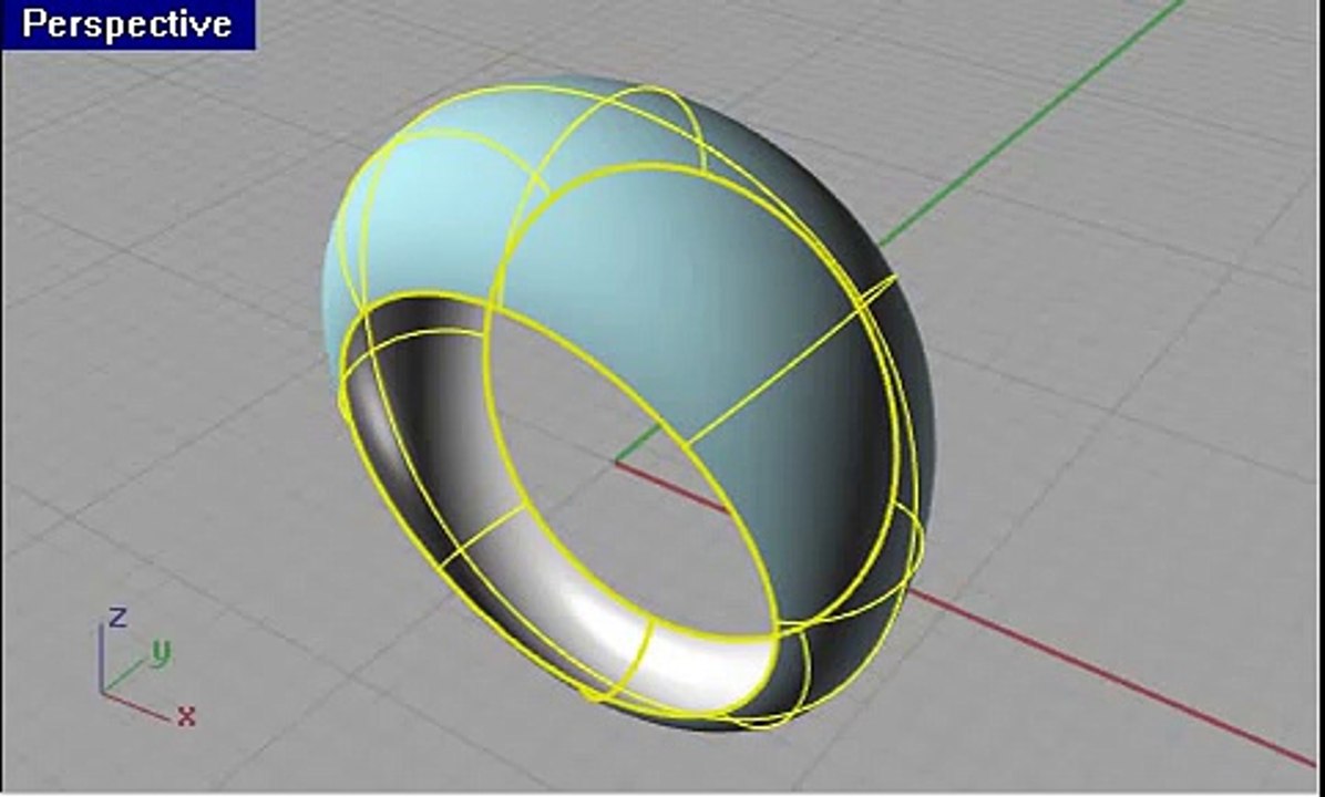 3 minutes | Rhino 3d modeling - Basic Ring