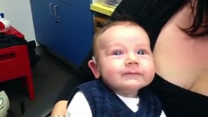 Priceless Reaction of One Year Old Toodler After Hearing Mother's Voice For First Time