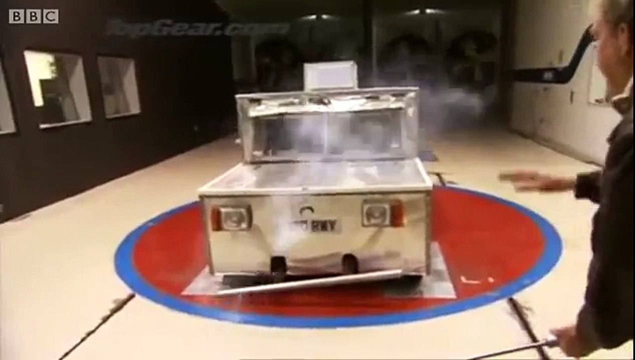 Electric car wind tunnel - Top Gear - Behind the scenes - Series 14 - BBC