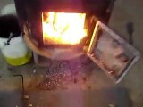 Making Maple Syrup-Homemade oil tank evaporator and flue pan