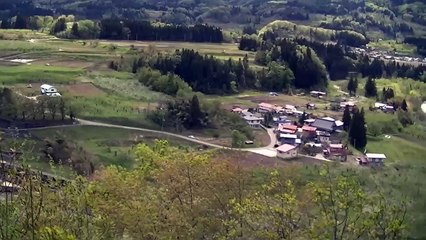 【上郷ダムの放流】山形県朝日町