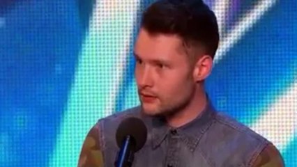 Britains got talent 2015 - Callum scott - GOLDEN BUZZER AUDITION (lyrics)