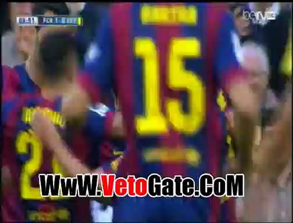 "ميسى"يتقدم بالهدف الاول برشلونه فى مرمى خيتافى