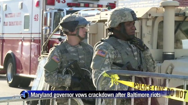 Maryland governor condemns Baltimore violence, looting