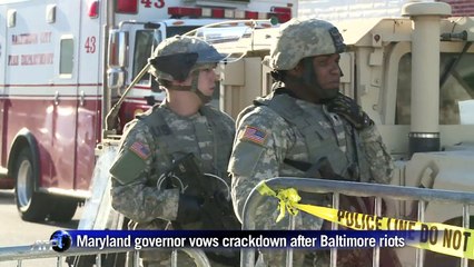 Maryland governor condemns Baltimore violence, looting