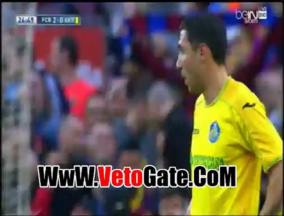 "سواريز" يتقدم بالهدف الثانى لبرشلونه فى خيتافى