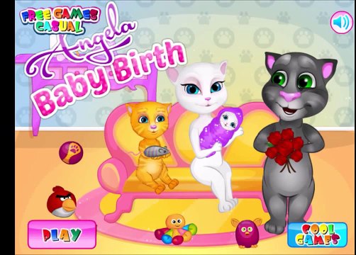 Talking Tom and Angela Baby ep.1 - My Talking Angela and Tom, For Children HD