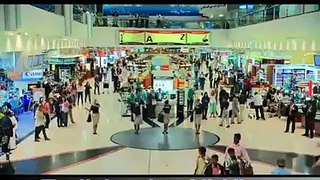 Air hostess dance at Dubai airport at pushto music