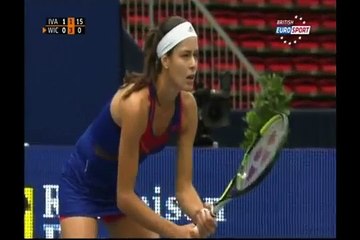WTA Tennis Babes BREASTS BOUNCE Ivanovic Wicmeyer