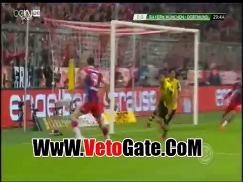 ليفاندوفسكى يتقدم بالهدف الاول بايرن ميونخ فى بروسيا دورتموند