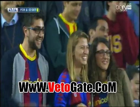 ميسى يتقدم بالهدف السادس لبرشلونه فى شباك خيتافى