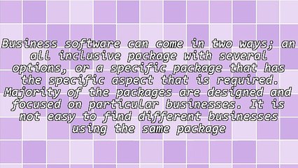 The Various Types Of Business Software