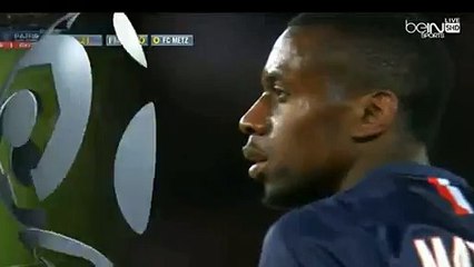 Paris Saint-Germain vs Metz Lavezzi great run and Matuidi chance 28.04.2015
