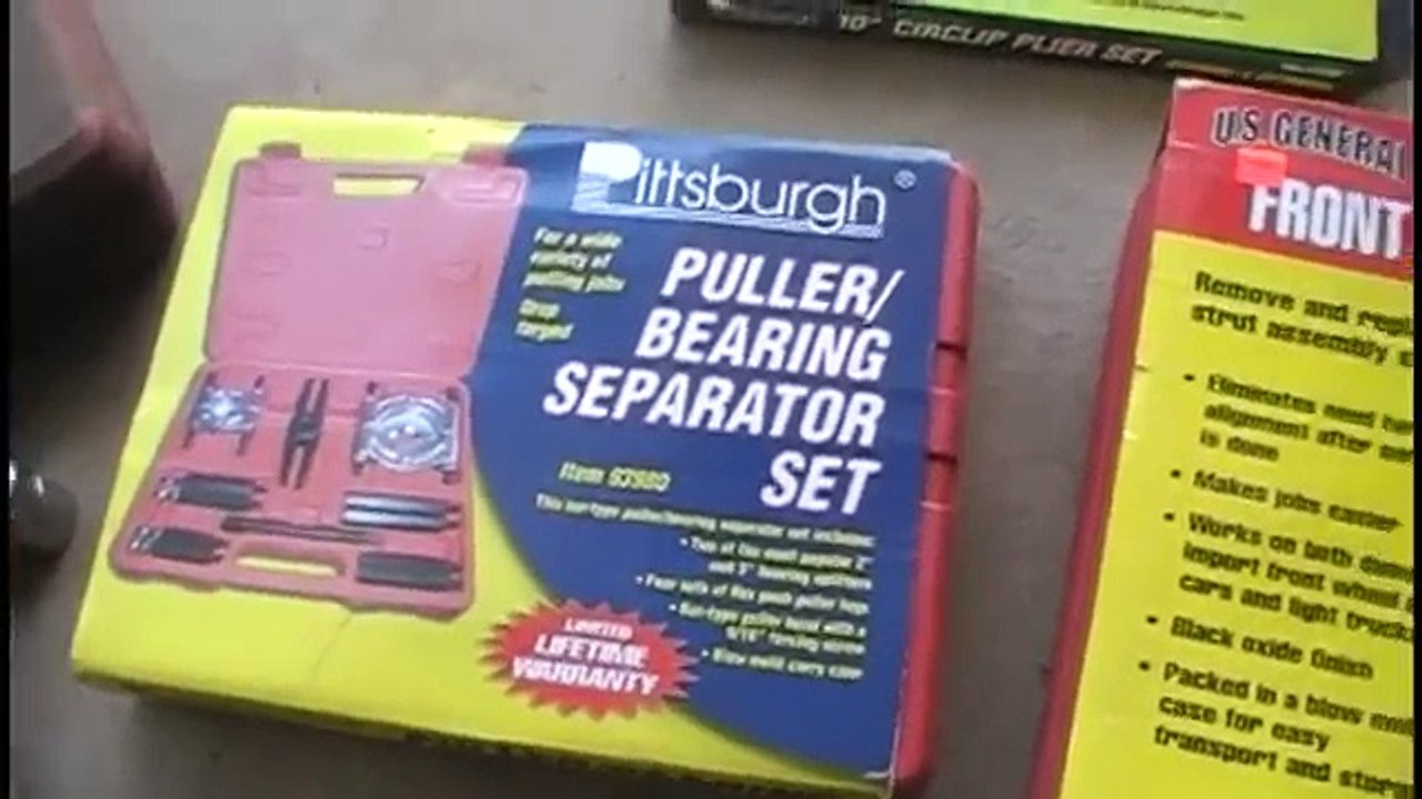 Wheel Bearing Removal with Harbor Freight Universal Tool BMW 3 Series