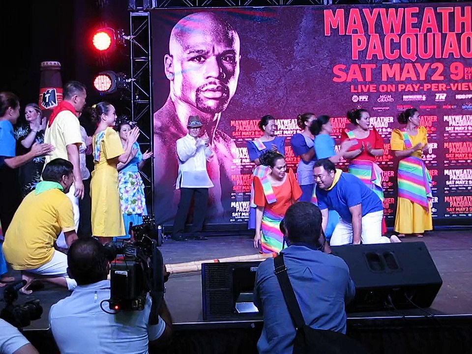 Manny Pacquiao opwarmingdans