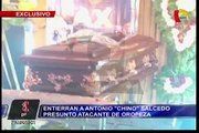 Entierran a Antonio el 'Chino' Saucedo, presunto atacante de Gerald Oropeza