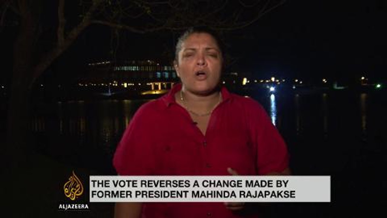 Sri Lanka votes to curb presidential powers