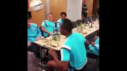 Chelsea players finish epic game of headers over dinner