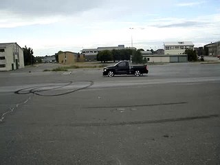 Dodge Ram SRT 10 Burning tires..