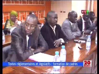 Textes réglementaires et legislatifs:formation de cadres
