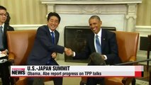 U.S.-Japan summit: Obama, Abe report progress on TPP talks