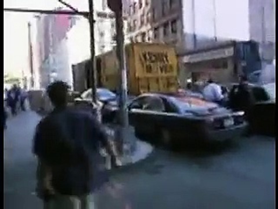(1 of 2) New Ground Level 911 Footage With Demolition Truck