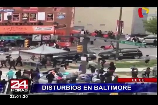 EEUU: reportan incendio en Baltimore tras disturbios por muerte de afroamericano