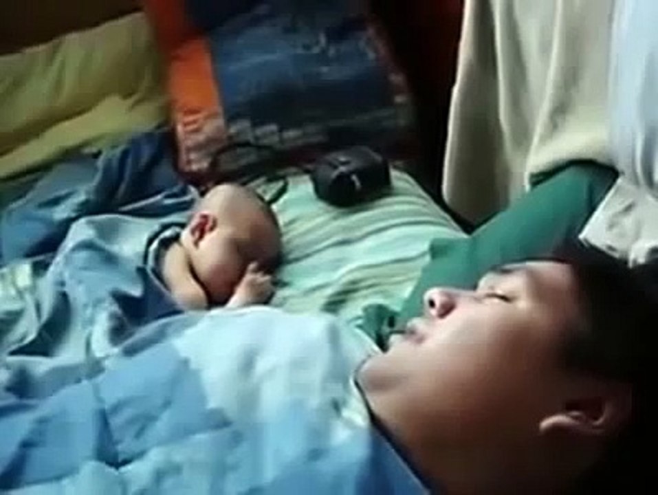 funny baby Sleeping