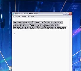 Some cool notepad tricks