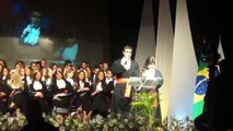 Formatura UFRJ Faculdade Nacional de Direito FND Discurso Oradores Frederico Accon e Raquel Alves 1