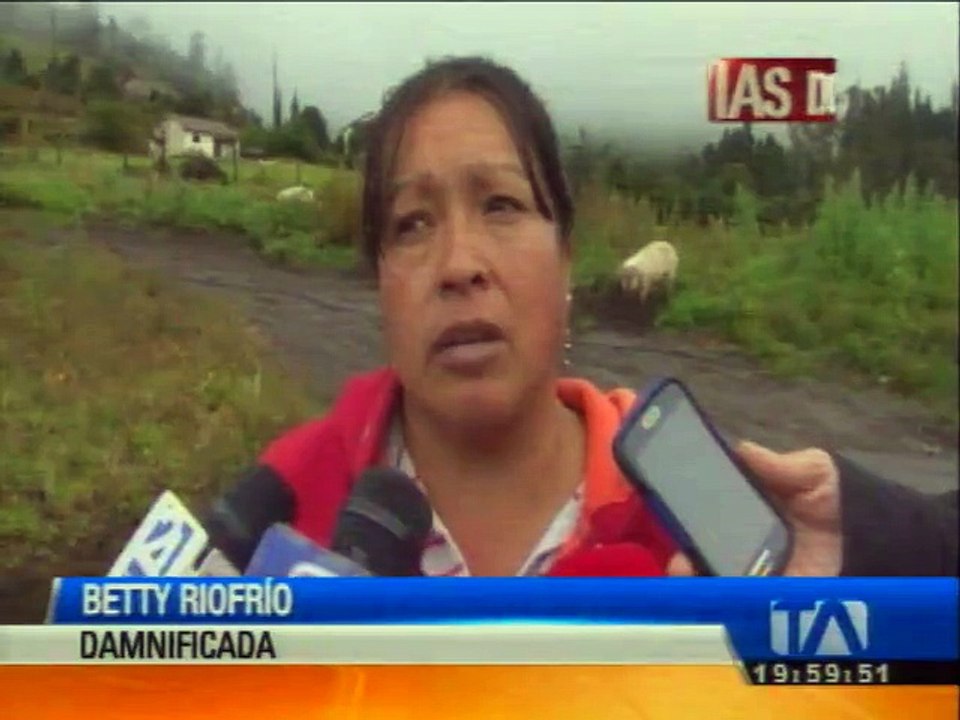 Chimborazo: lluvias causan pérdidas económicas a ciudadanos de Penipe