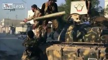 الجيش الحر   تقرير صحفي للجيش الحر عن اغتنام اسلحة ودبابات واستعمالها ضد جيش الأسد