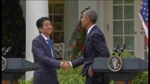 Barack Obama y Shinzo Abe, juntos por el TPP