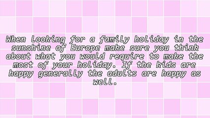 Selecting A Family Summer Vacation