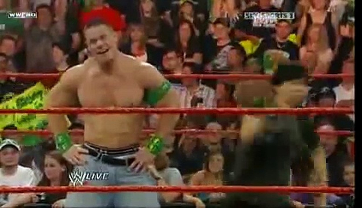 Mr. Chow attacks John Cena at Raw 7/3/09