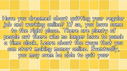 When You're In A Hurry, This Article About Making Money Online Is Perfect