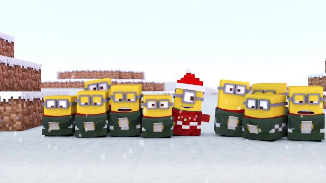 ♪ Minecraft Minions Singing Jingle Bells ♪ Minecraft Animation