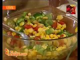 Strawberry Cocktail Salad, Corn Salad And Sweet Melon Shake _ Jhat Pat Recipes