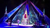 Queen Elsa coronation with Anna, Hans in Frozen Disney on Ice skating show debut