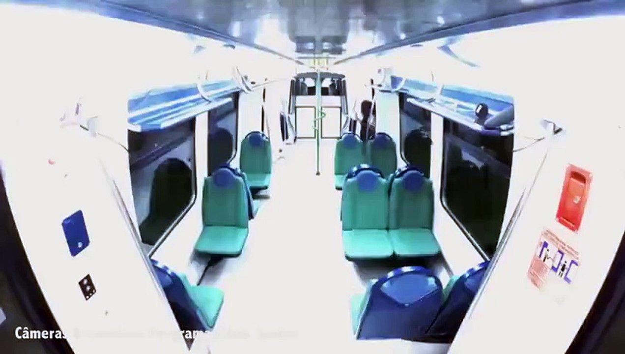 Woman on empty subway attacked by zombie horde in prank video