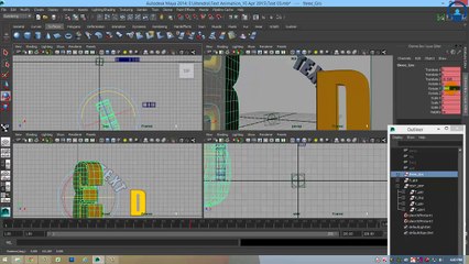 MAYA Animation   Text Animation