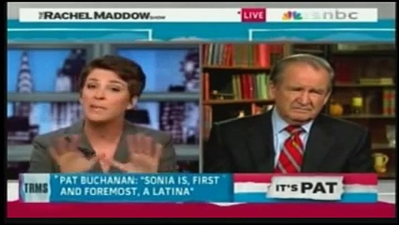 Pat Buchanan Racist Rant on Rachel Maddow Show